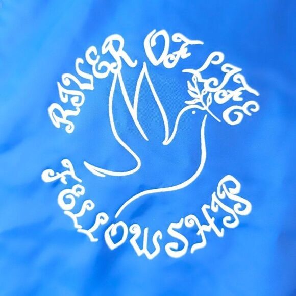 Vintage River Of Life Fellowship Jacket Mens Size Large 80s 90s Christian - Picture 3 of 7